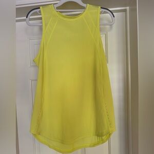 Lululemon Sculpt Tank Back Vent Electric Lemon 6